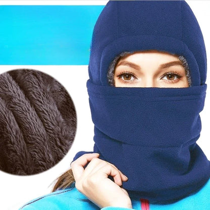 Winter Warm Fleece Hat Balaclava Mask Men Women Neck Warmer Bandana Scarf Running Cycling Ski Cap Windproof Motorcycle Hood