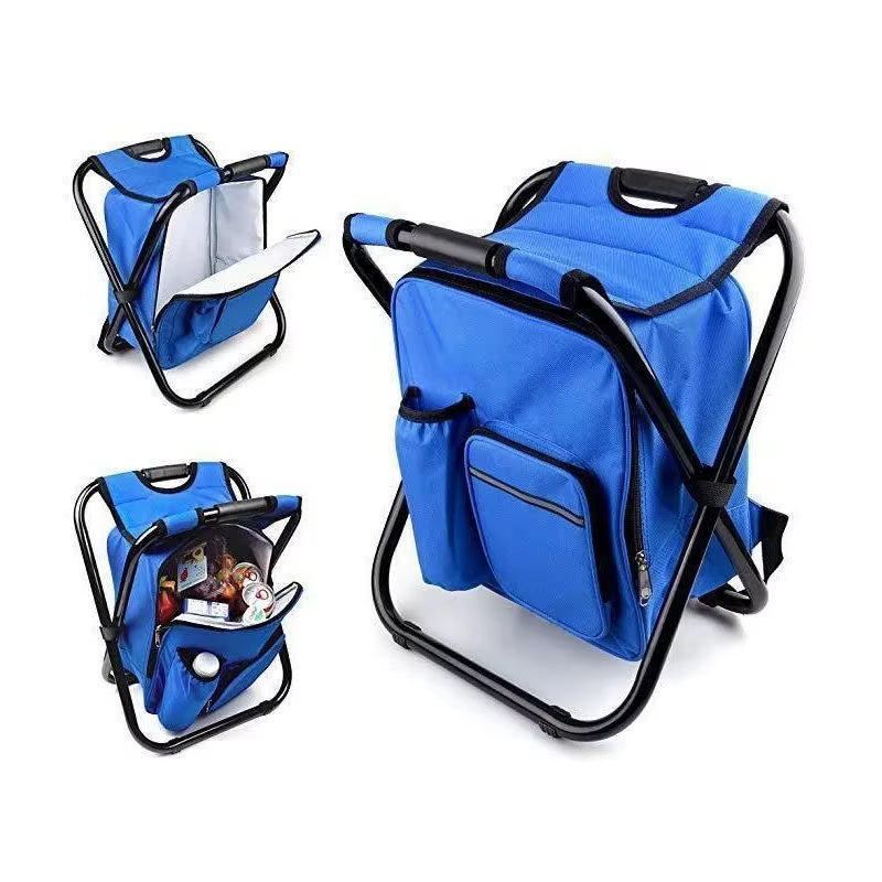 Camping Folding Chair Smart Fishing Chair with Cooler Bag Combine Set