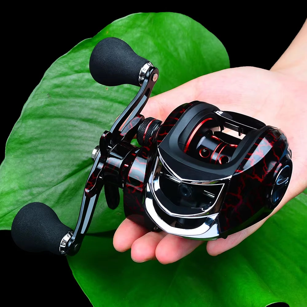 Fishing Baitcasting Reel All Metal Spool 18+1BB 10Kg/22Lb Max Drag Speed Ratio 7.2:1 Magnetic Metal Casting Pesca Fishing Reels