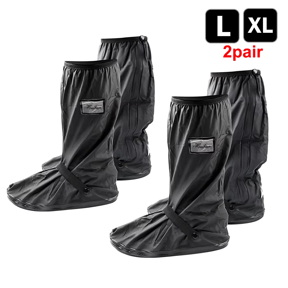 Reusable Motorcycle Scooter Dirt Bike Rain Shoes Cover Non-Slip Boot Covers Unisex Bicycle Shoes Protectors for Rainy Snowy Day