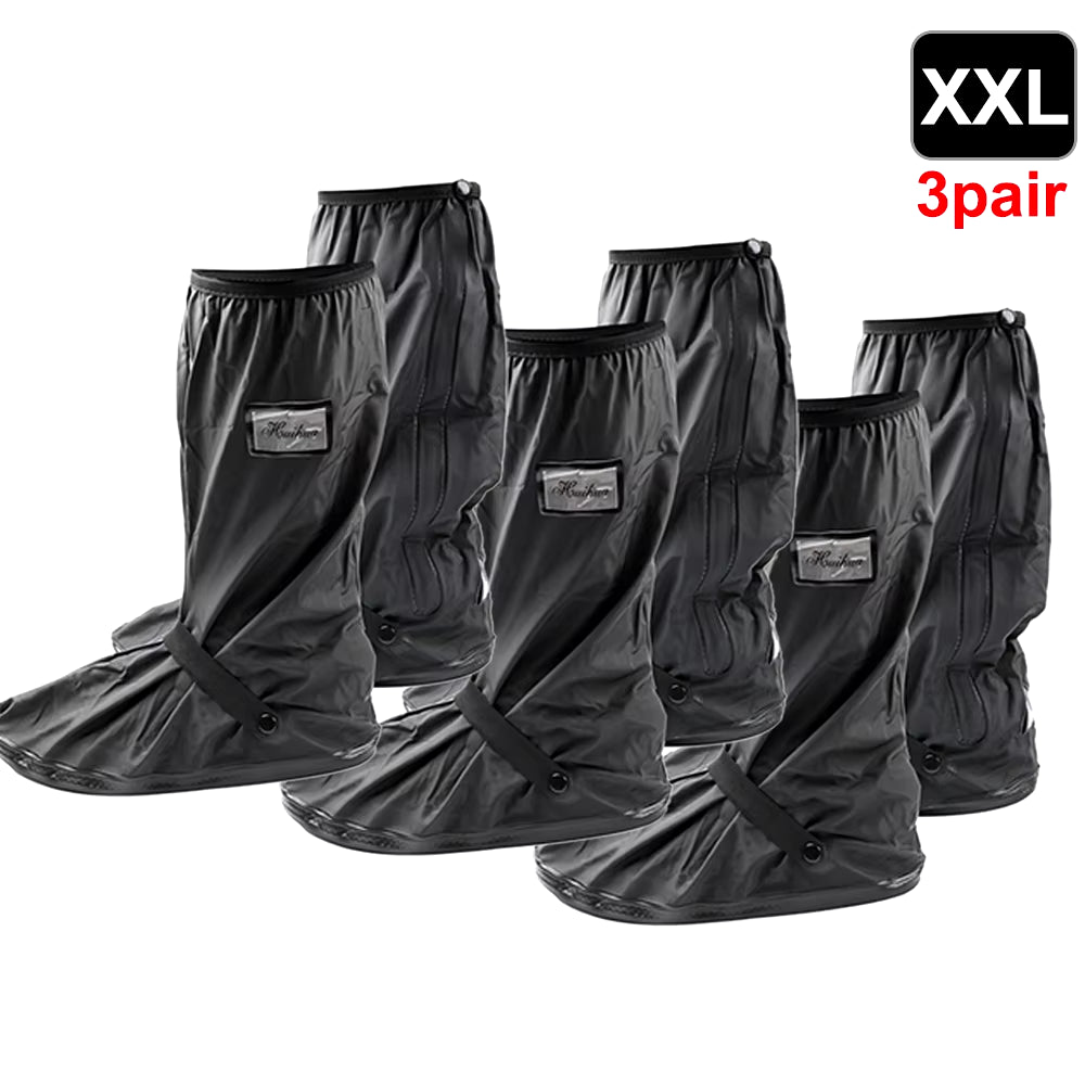 Reusable Motorcycle Scooter Dirt Bike Rain Shoes Cover Non-Slip Boot Covers Unisex Bicycle Shoes Protectors for Rainy Snowy Day